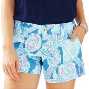 Lilly Pulitzer Callahan Shorts Into the Deep Pink Blue Size 2
